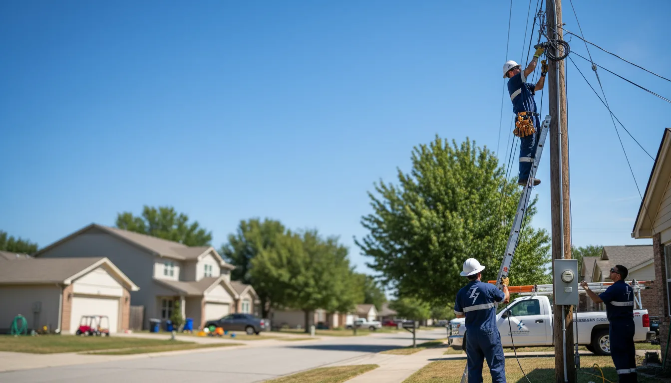 Residential electrician providing installation services in Putnam, TX